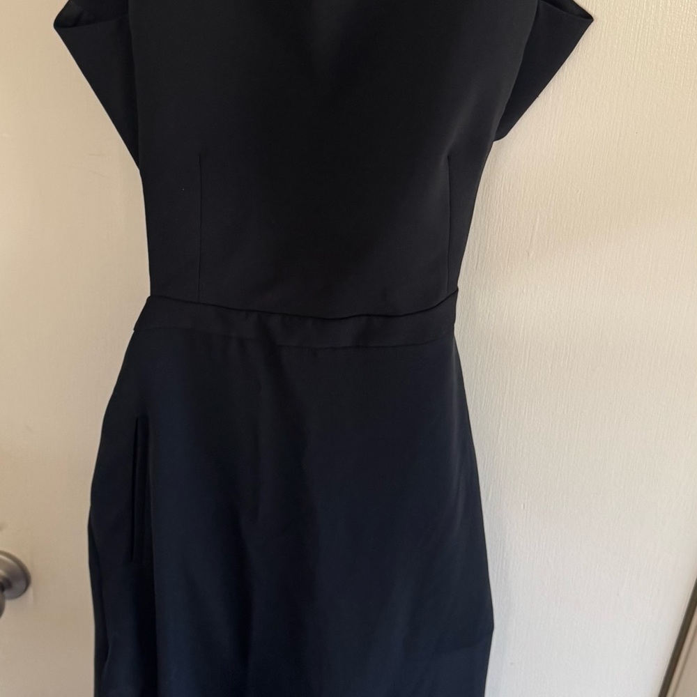 BCBGMaxAzria Black Midi Romper/Dress